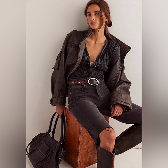 Free People We The Free Snapshot Cable Cardi - Picture 4 of 8